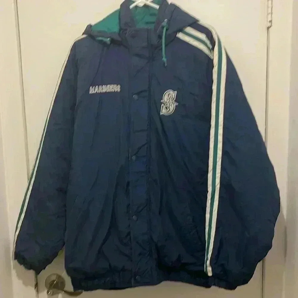Vintage Seattle Mariners MLB Starter puffer coat size XL